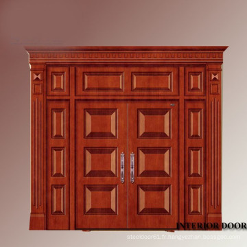 Entrée de bois noyer intérieur Grange double door usagé